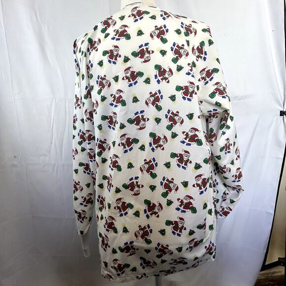 Jasco Uniform size 20 Santa Long sleeve Scrub nurse top vet tec holiday - Picture 8 of 11
